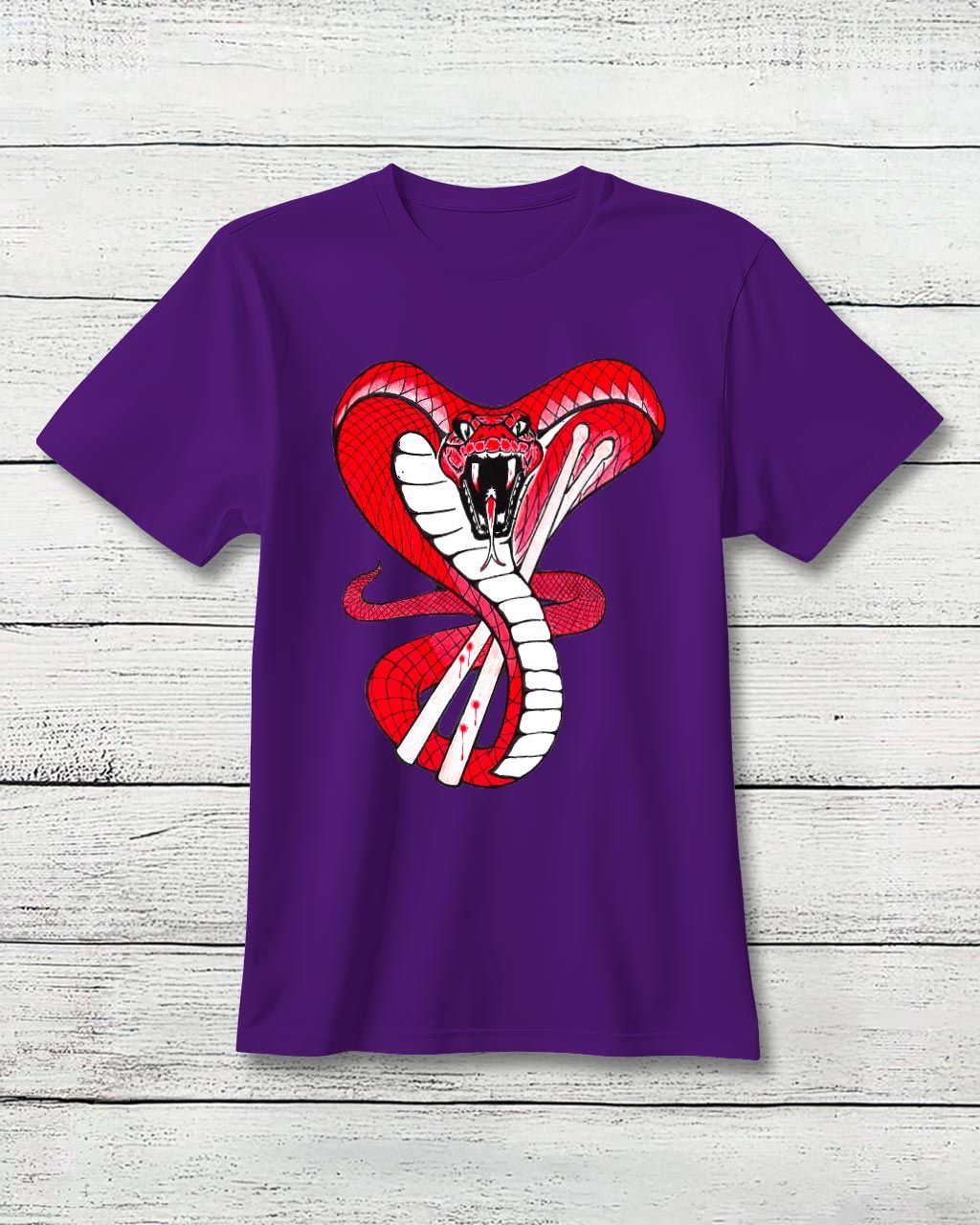 Smitty Snake Purple T-Shirt by Bwear