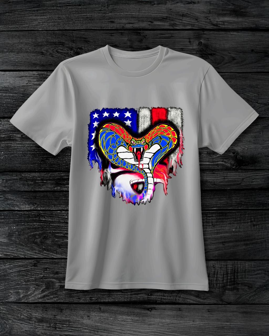 Super Snake Grey T-Shirt by Bwear